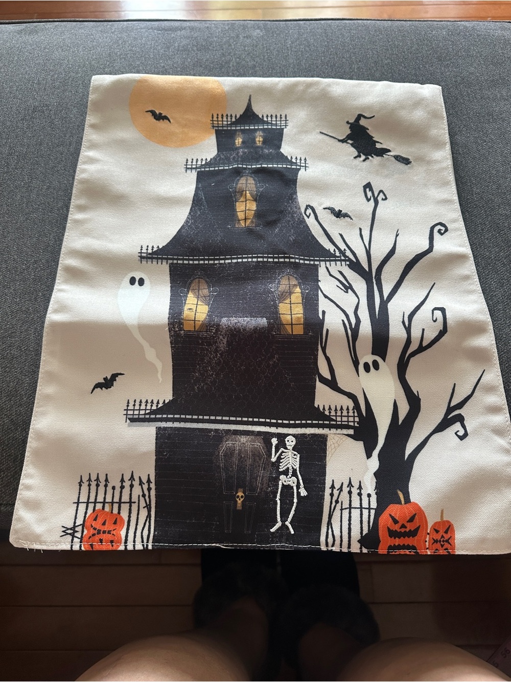 FAO Schwartz Halloween Haunted House Decorative Table Runner (72 Inches)
